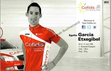 Autogrammkarte Egoitz Garc&iacute;a Echeguibel Radsport Echeguibel, Egoitz Garc&iacute;a :