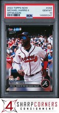 2022 TOPPS NOW OFFSEASON #OS8 MICHAEL HARRIS II RC PSA 10