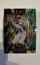 2025 Panini Select - Premier Level Kam Chancellor #149 Black & Green Shock Prizm