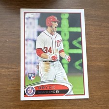 Topps Bryce Harper #661 Rookie Washington Nationals Baseball Card. rookie card picture