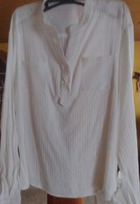 Sportliche Damenbluse, Größe XL, weiß