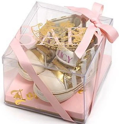 ZAPATOS ALTOS JUICY COUTURE NIÑAS RAYAS TALLA 2 NUEVOS CON ETIQUETAS $58 Foto 3 de 3