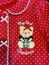 Little Me  My First Christmas  Baby  s Bodysuit W/Cap Size 6 Months. New With Tag