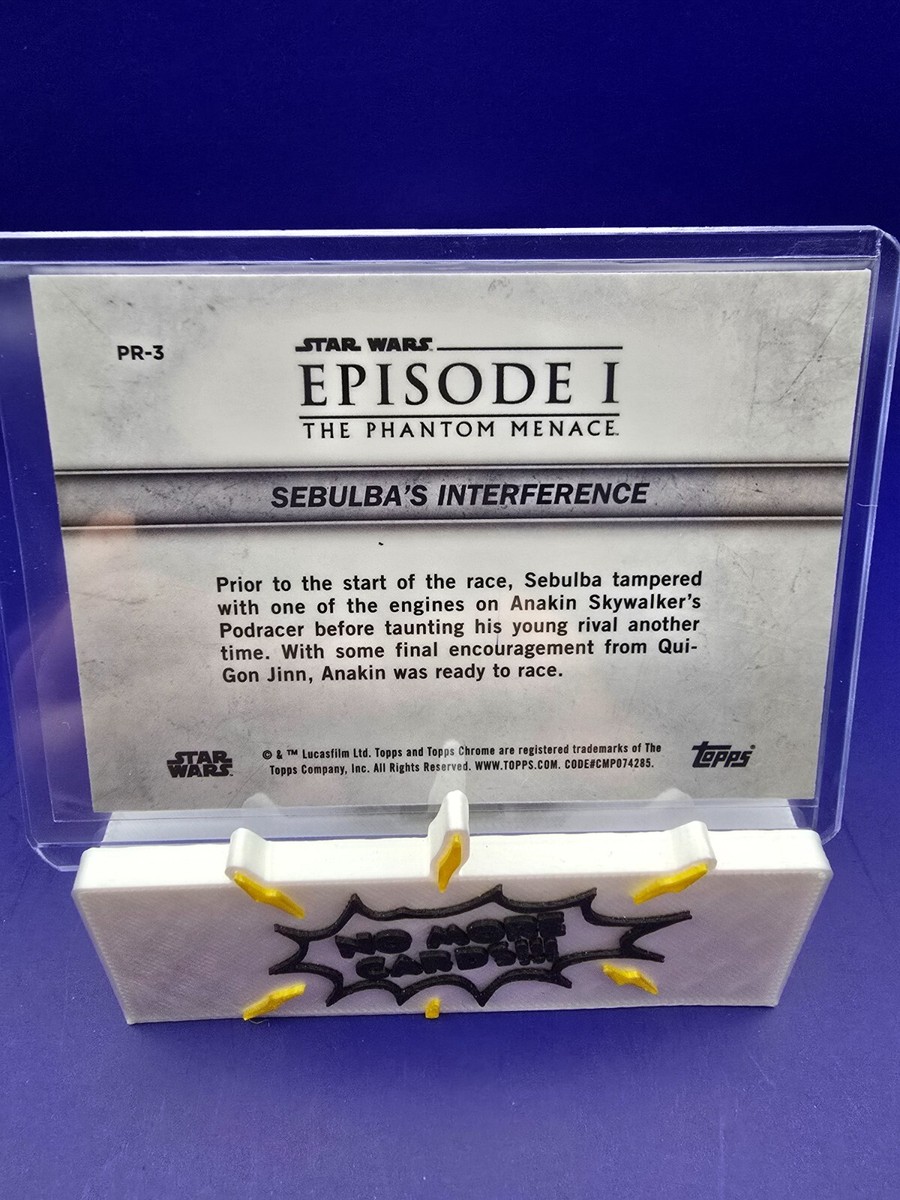 2024 Topps Chrome Star Wars Phantom Menace Sapphire #PR-3