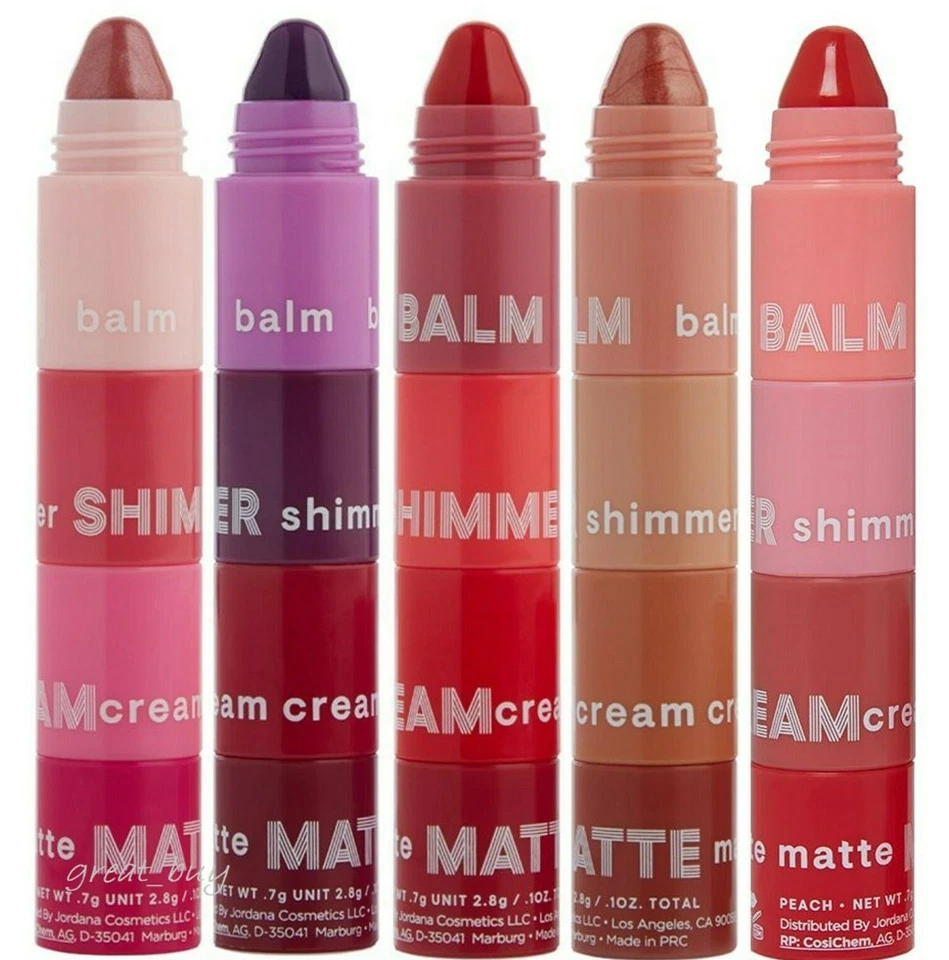 Lápiz labial JORDANA Lip ColorStax _Mate__Sombras: rosa, baya, rojo, desnudo, melocotón elige 1 Foto 2 de 4