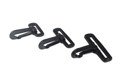  Schwarz Kunststoff Druckknopfclip 25 mm 40 mm 50 mm Hundeblei Gurtbänder Taschen x1 - x100