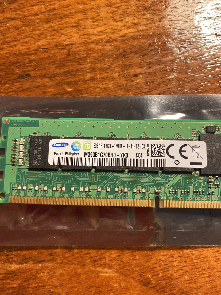 Samsung 8GB 1Rx4 PC3L-12800R-11-12-C2-D3 M393B1G70QH0-YKO - Image 2 of 4