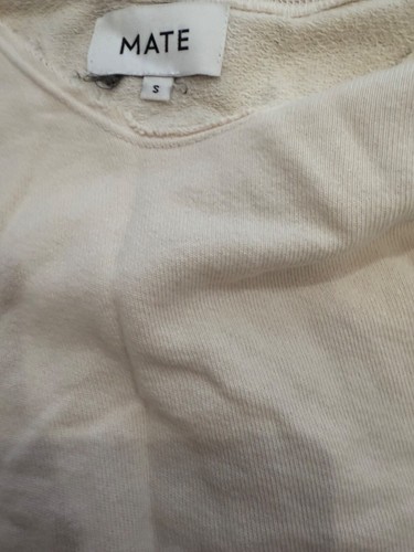 MATE 100% ORGANIC COTTON PULLOVER TOP TUNIC SWEATER w LONG SLEEVES-SZ S-USED - Picture 7 of 10