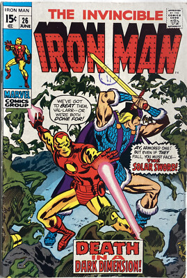 THE INVINCIBLE IRON MAN 26 JUNE 1970 DON HECK ART VA-LARR & COLLECTOR APP CENTS