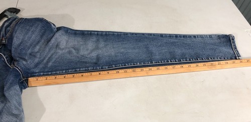 Ashley Mason Size 7 Distressed Womens Blue Denim Stretch Jeans - Foto 8 di 9