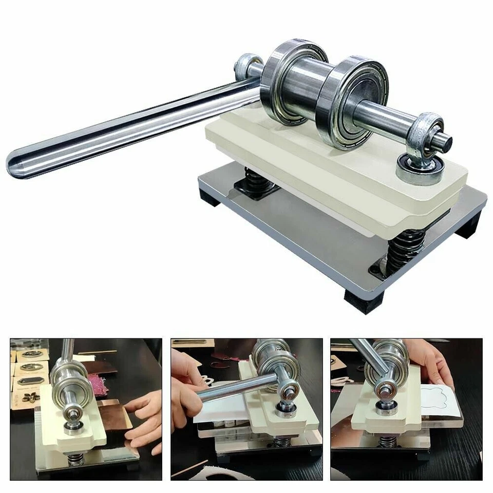 Leather Cutting Machine Manual Die Cutter Embosser Hand Press Mold Craft - Image 4 of 4