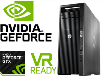 HP Z620 Computer Workstation Dual 8 Core CPU 3.3GHz (4GHz boost) GTX1080 GPU