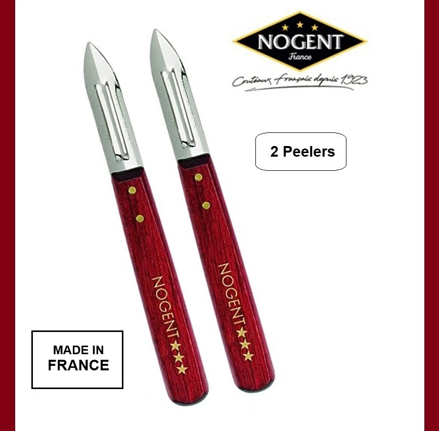 2 X Nogent 3 Stars Cherry Wood Handle Stainless Steel Peeler Slicer HIGH QUALITY
Opens in a new wind
