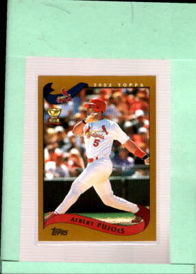 2002 Topps #160 Albert Pujols MINT Cardinals ERR ID:44681