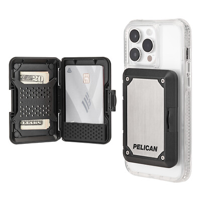 Pelican Shield MagSafe RFID Blocking Wallet - Brushed Titanium