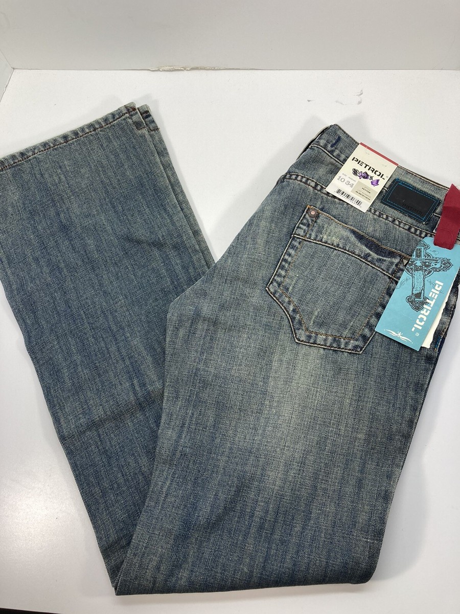 Petrol Denim Blue Jeans Womens Size 10 32x34 Peyton Boot Cut Free