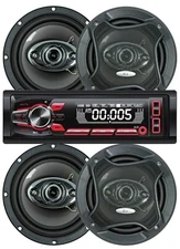 Cerwin Vega 1-Din  Bluetooth AM FM Car Stereo Receiver  + 4x 6.5" Speakers 400w