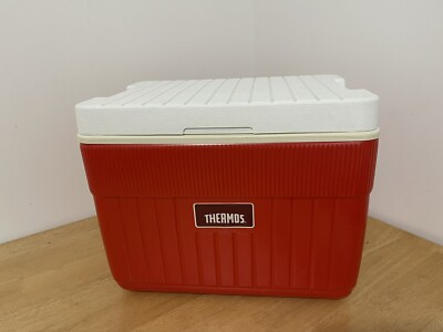Vintage Thermos 35 Quart Red Cooler Model 7720 USA Made - Main Image