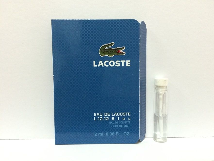 LACOSTE BLEU MEN SAMPLE VIAL OZ ML EAU DE TOILETTE