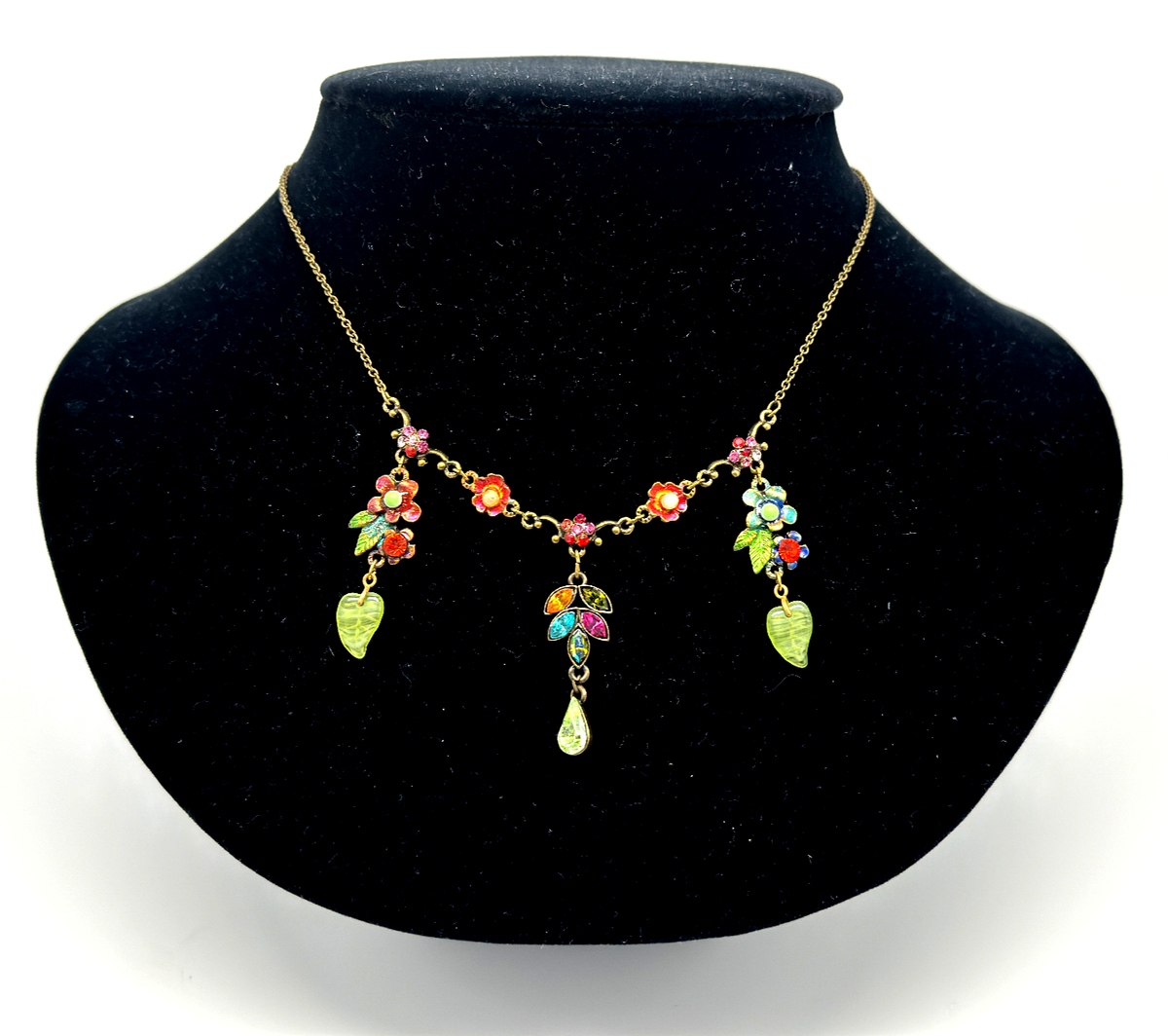 Beautiful Necklace With Crystals By Michal Negrin Unique #618# | eBay