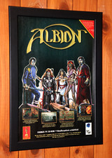 Albion Online PC Windows Rare Small Promo Poster / Ad Page Framed.