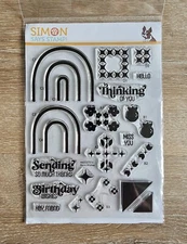 Simon Says Stamp - Retro Wishes - Clear Photopolymer, NIP