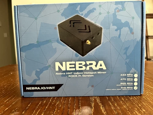 Nebra Indoor Helium HNT 915 MHz Hotspot Miner - Unopened and Ready to Ship