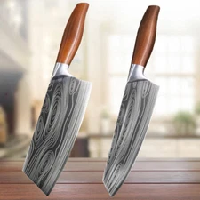 Handmade Japan Damascus Forged Chef's Kitchen Knife Butcher Meat Cleaver