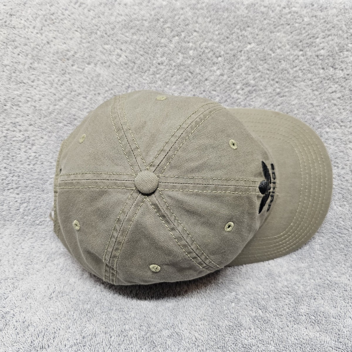 ADIDAS Hat Trefoil Logo Olive Green Adjustable OSFM Baseball 