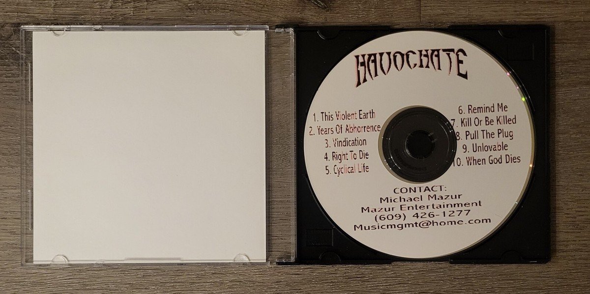 HAVOCHATE ' This Violent Earth' CD Original Cover RARE Testament
