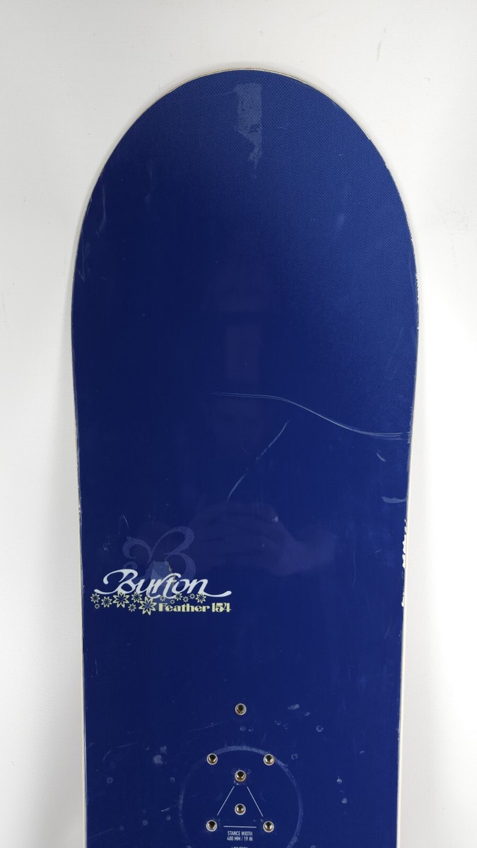 Burton Feather 154 Blue Foral Design Women's Snowboard 154cm | eBay