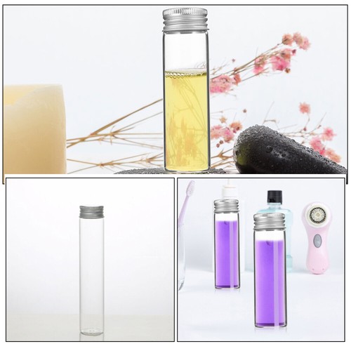10 Pcs Glass Bottle with Aluminum Cap Clear Bottles Empty for - Bild 6 von 12