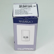 Lutron Maestro MS-B102-V-IV Dual Tech Sensor switch - Ivory - NEW