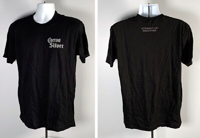 Jose Cuervo Silver Tequila Straight Up Smoother T Shirt Mens Large Black Cotton