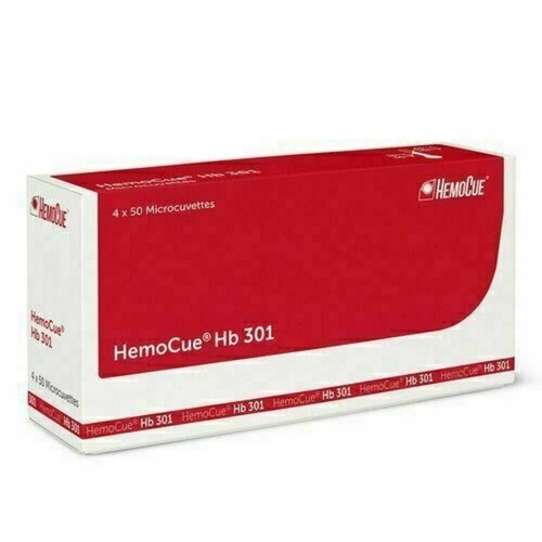 2 X HemoCue Hb 301 50 Microcuvettes EACH LONG EXPIRY