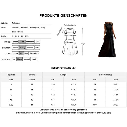 Damen Ärmellos Maxikleid Elegant Abendkleid Partykleid Cocktailkleid Ballkleid - Bild 2 von 25