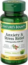 Nature’S Bounty Anxiety & Stress Relief Ashwagandha 50 Count