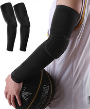 Elbow Compression Sleeve Padded Elbow Sleeve Volleyball Elbow Pads, Basketball A
