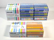   SEALED x 40-Discs  Maxell Recordable MD MiniDisc COULER 74 / 80min MADE IN JAPAN