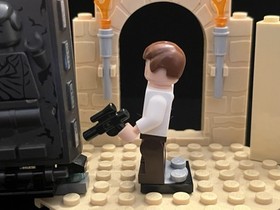 LEGO Han Solo Minifigure With Carbonite Block Star Wars 75060 sw0612 sw0714 