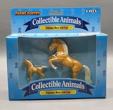 Ertl Farm Country Collectible Animals Palomino Mare with Foal 1995 - NEW 