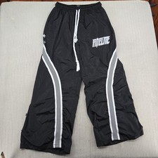 Fidelite Track Pants Mens XL Black Star Stripe Wide Leg Streetwear Skate
