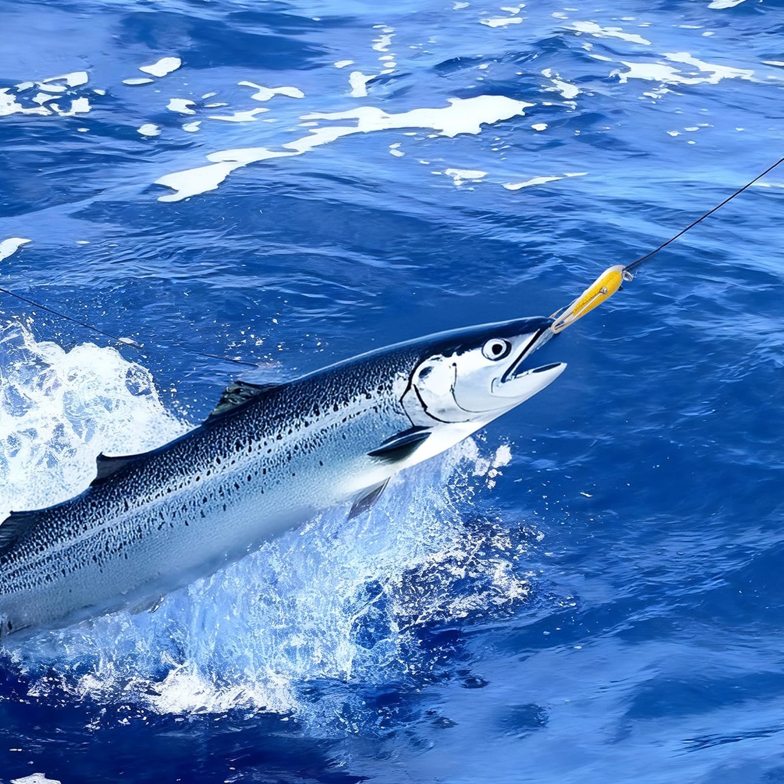 6 Pack Saltwater Fishing Spoons, 3 Inches Trolling Lures with Welded O-Ring 3... - Image 6