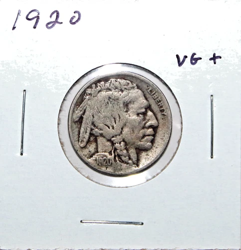 1920 US Buffalo Nickel VG Very Good Free Shipping
