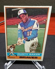 2025 Topps Heritage Dusty Baker 50th Anniversary Buyback Stamped 1976 Topps