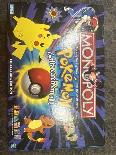 Vintage Pokemon Collector's Edition Monopoly 1999 Damage To Box