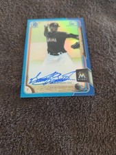 2015 Bowman Chrome 1st Card Domingo German Miami Marlins Auto BCAP-DGE 103/150