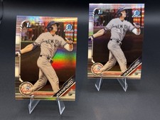 2019 Bowman Chrome Jake Sanford Refractor BDC-82 2 Card Lot Yankees ST3