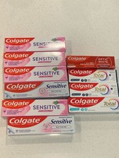Colgate Toothpaste Lot 10 Boxes Total Sensiti...