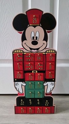 MICKEY MOUSE NUSSKNACKER - ADVENTSKALENDER AUS HOLZ - DISNEY WEIHNACHTEN - WIEDERVERWENDBAR 